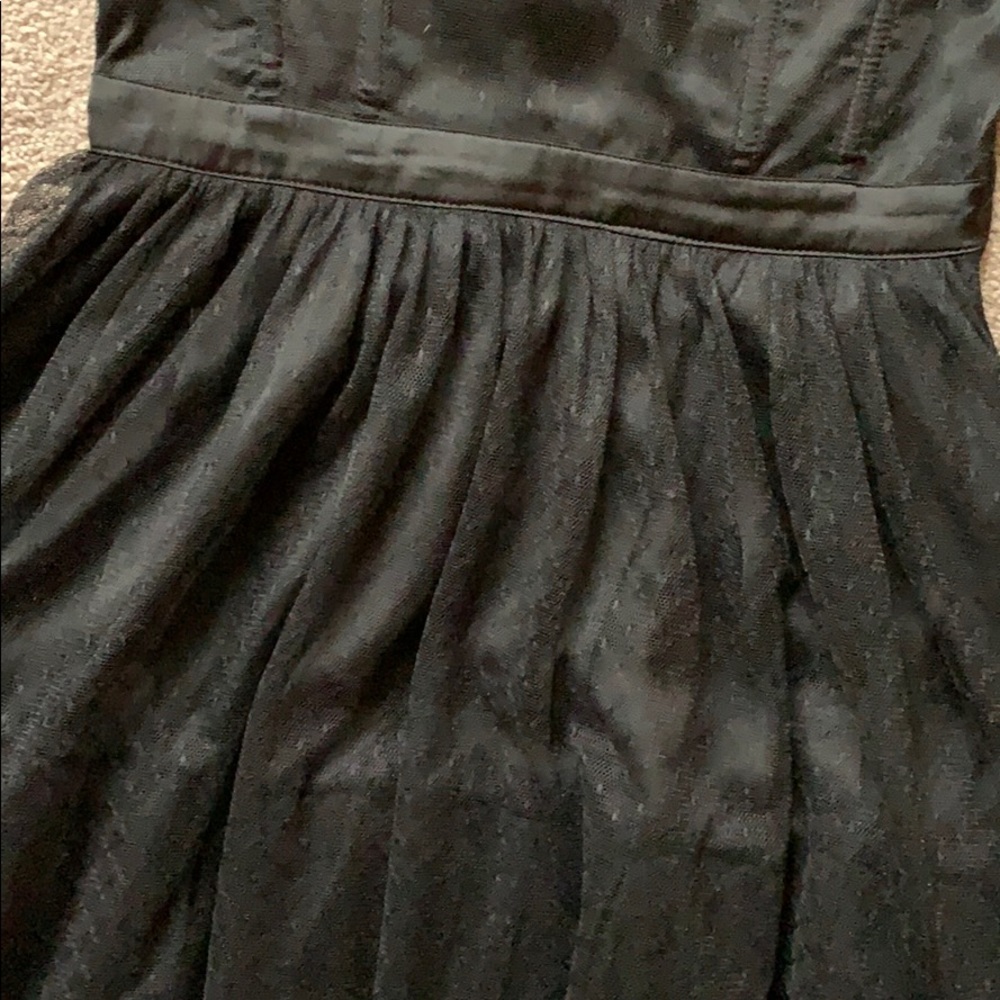 Divided Little Black Dress Lace Mesh & Sat… - Picture 4 of 8